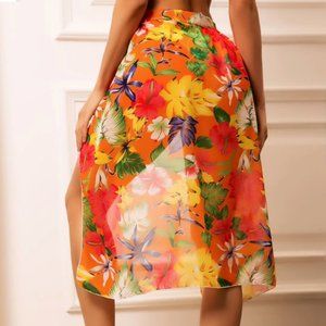 Floral Beach Skirt